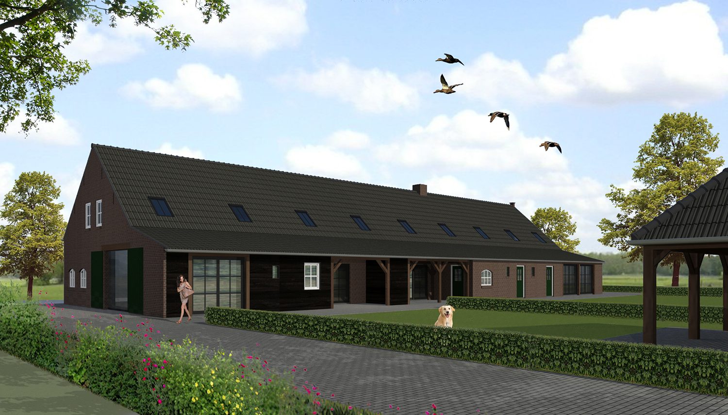 Herbouw en splitsing historische boerderij (209) – spanjers architect